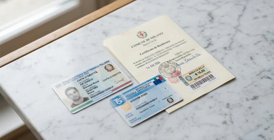 Documenti necessari per il matrimonio civile 2026: carta d'identità, codice fiscale, certificato comunale e marca da bollo — guida completa
